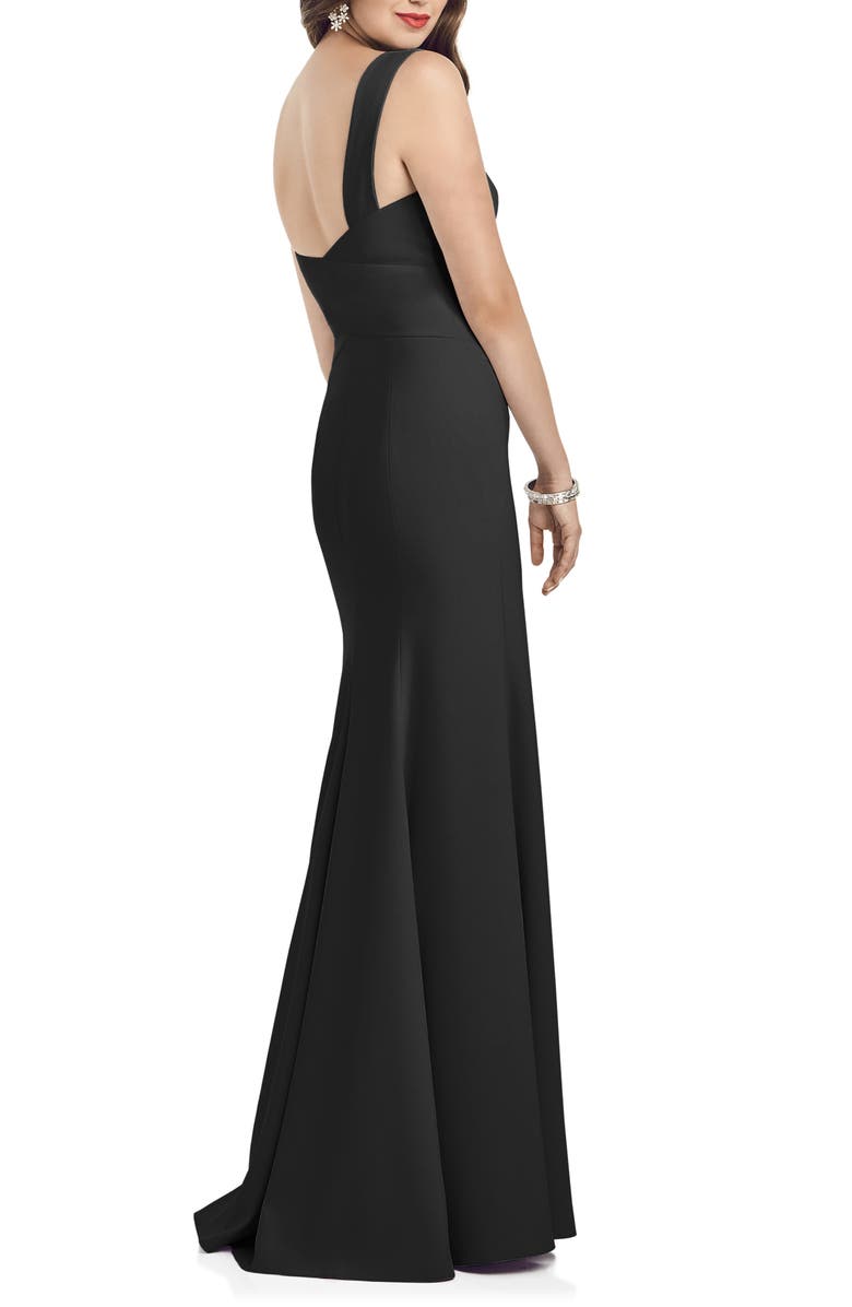 Dessy Collection Crepe Trumpet Gown, Alternate, color, 