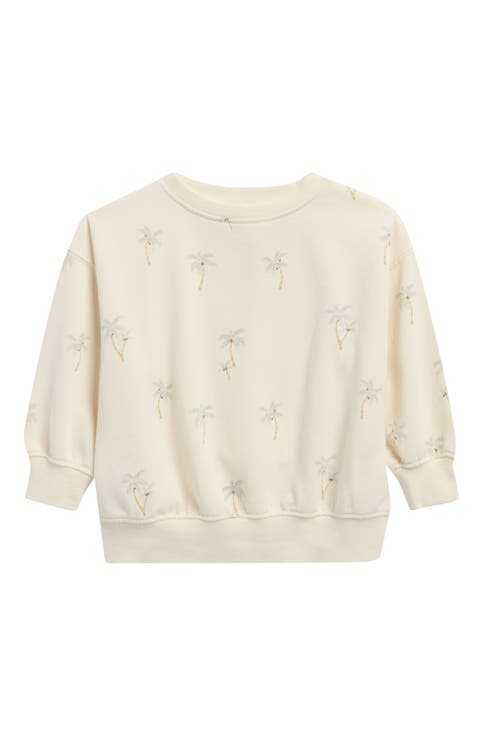 Palm Print Cotton Blend Fleece Sweatshirt (Baby)