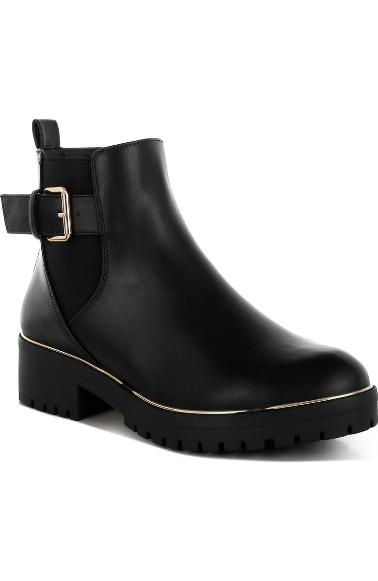 LONDON RAG Antorin Lug Sole Bootie, Main, color, Black