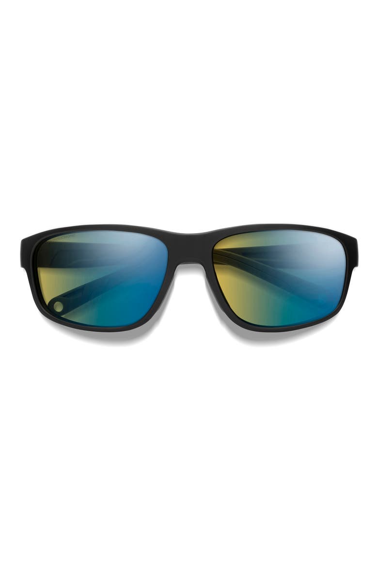Redding 2 64mm Sunglasses, Main, color, MATTE BLACK / YELLOW BLUE