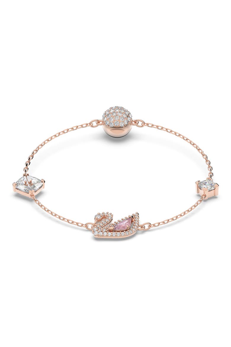 Swan Station Bracelet, Main, color, PINK