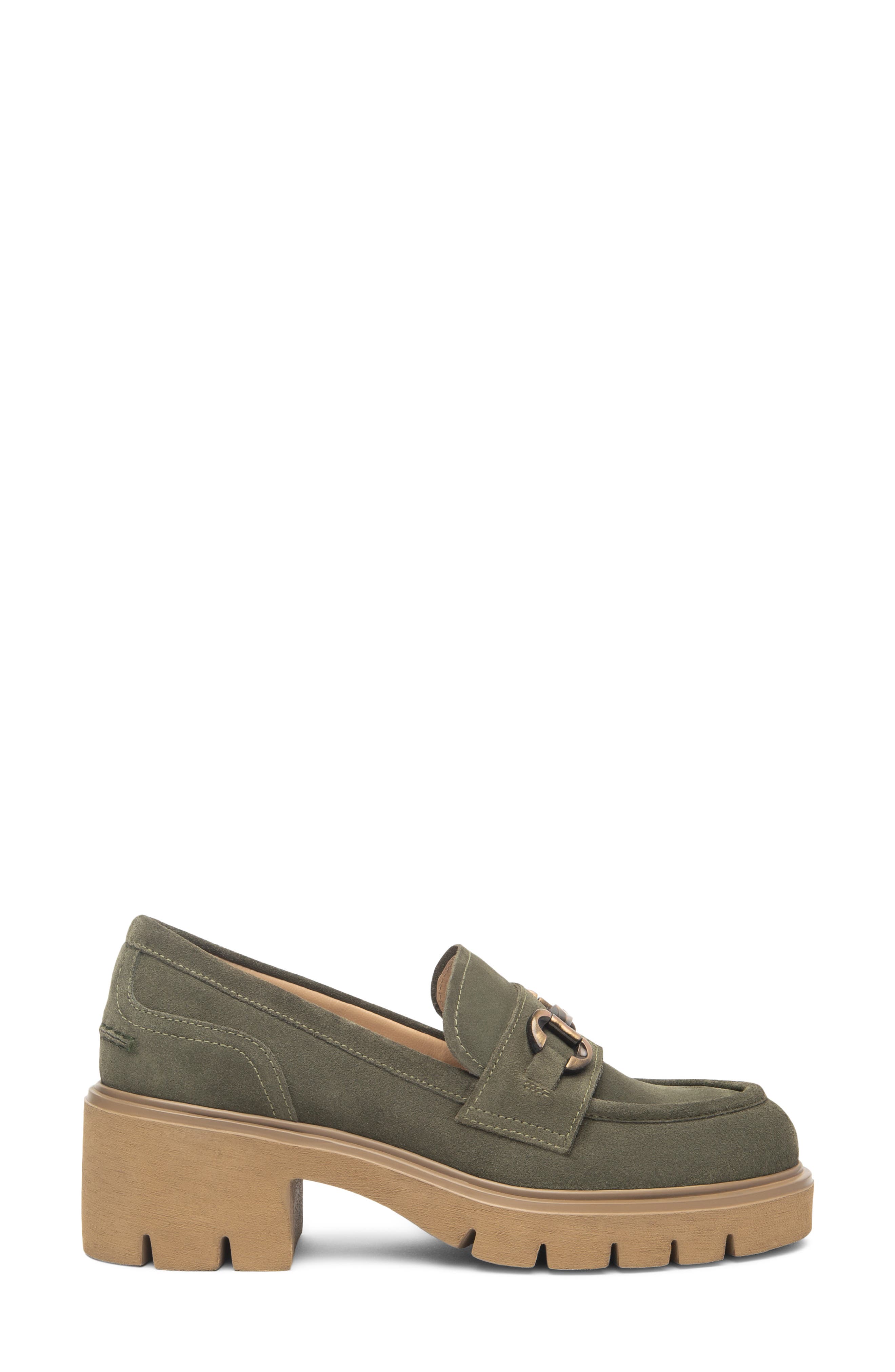 Lug Sole Loafer, Alternate, color, OLIVE