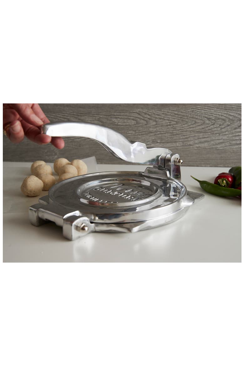 XL Tortilla Press - Polished Aluminum, Alternate, color, SILVER