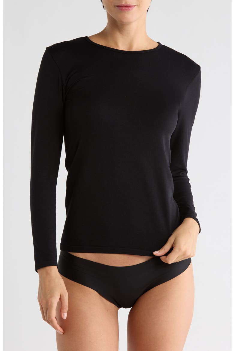 Everyday Long Sleeve T-Shirt, Main, color, BLACK