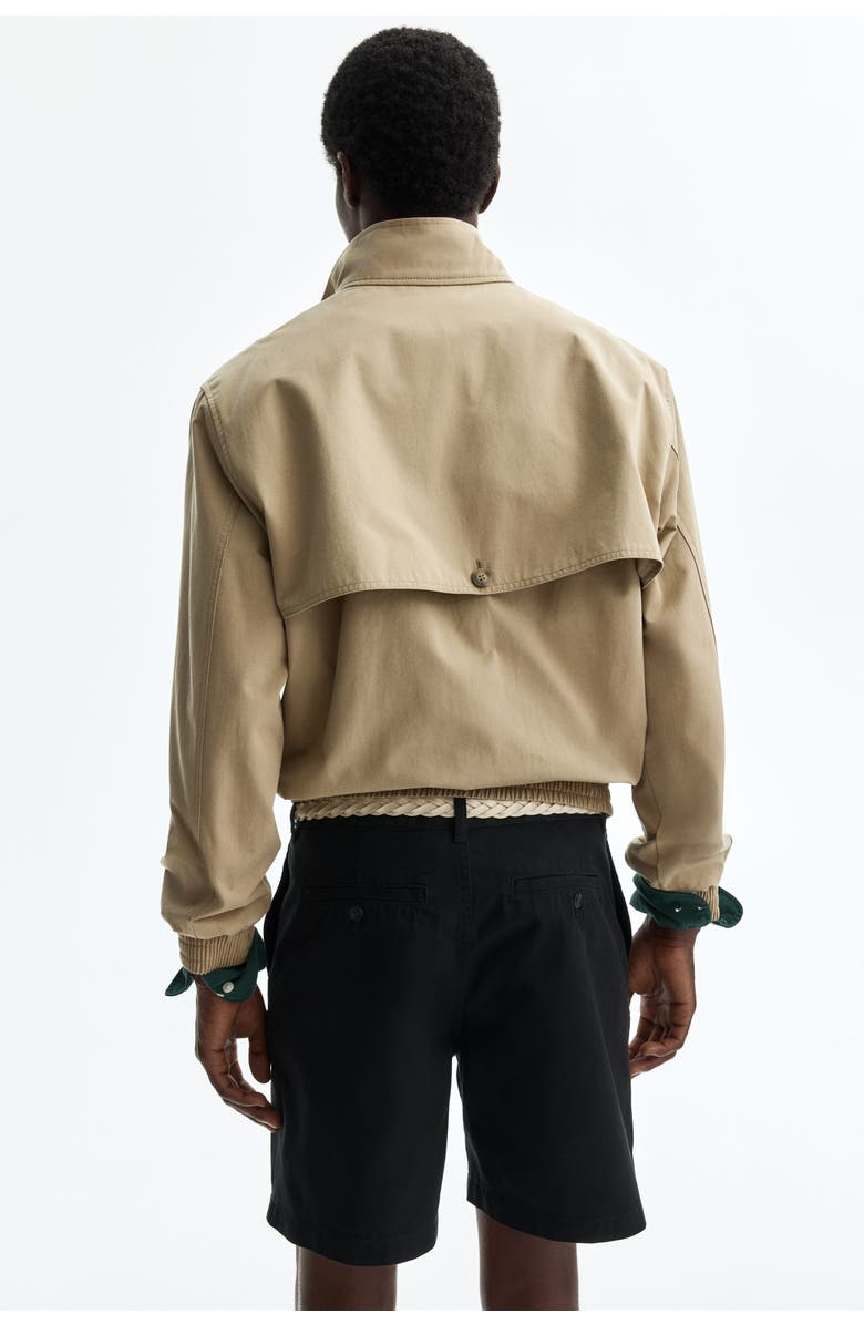 H&M Relaxed Fit Chino Shorts, Alternate, color, Black