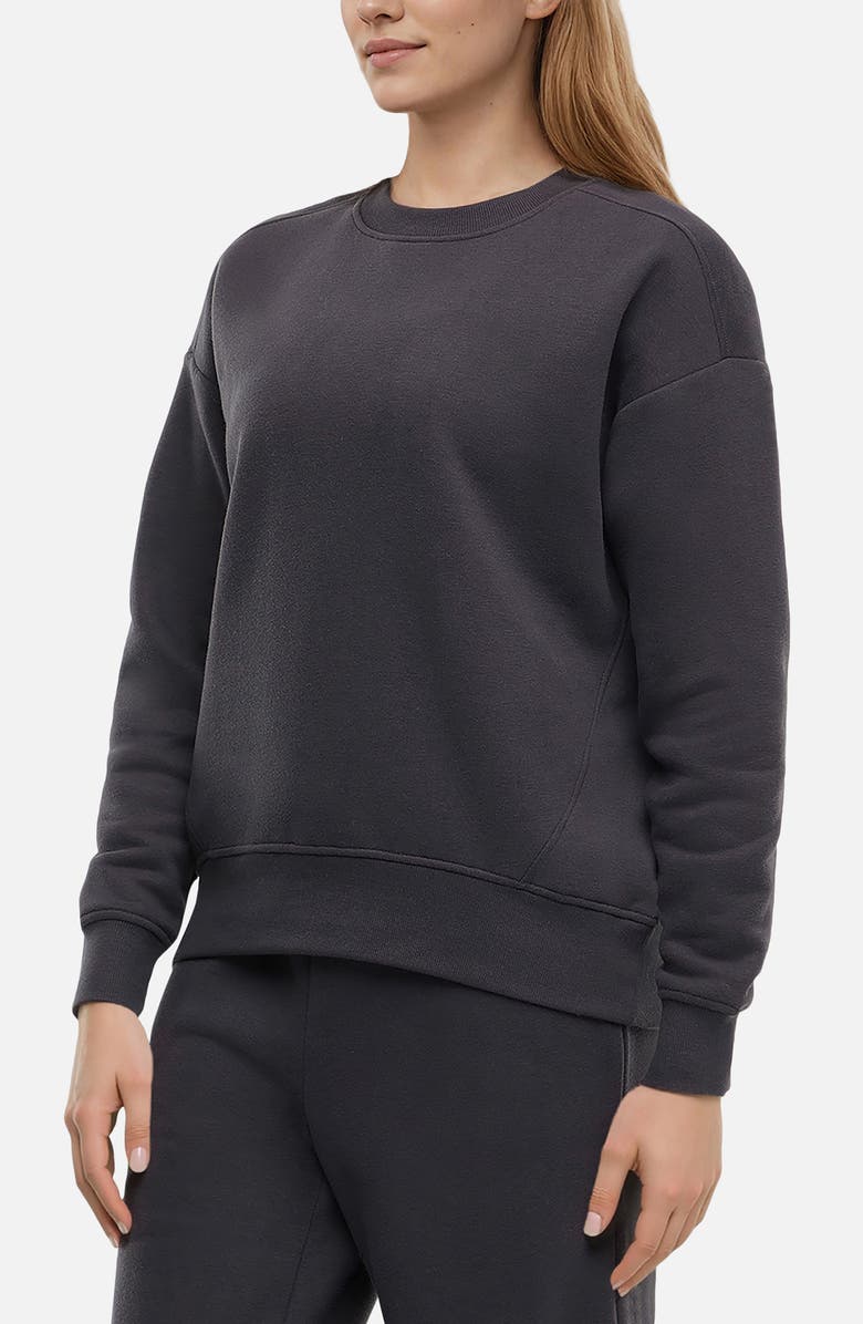 Wildfox Andie Oversize Crewneck Sweatshirt, Alternate, color, Phantom