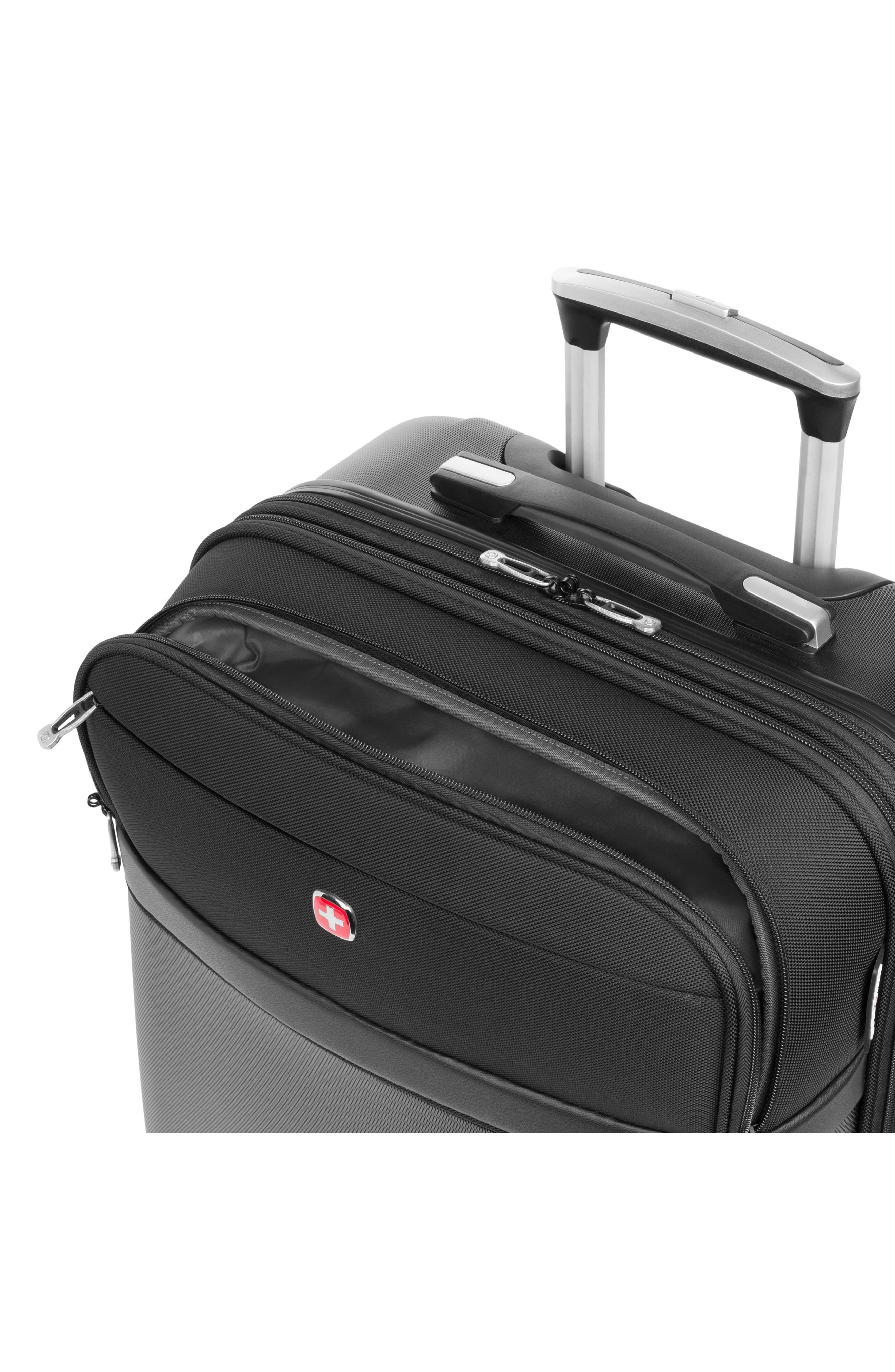 SWISSGEAR Hybrid 25-Inch Spinner Suitcase, Alternate, color, Black