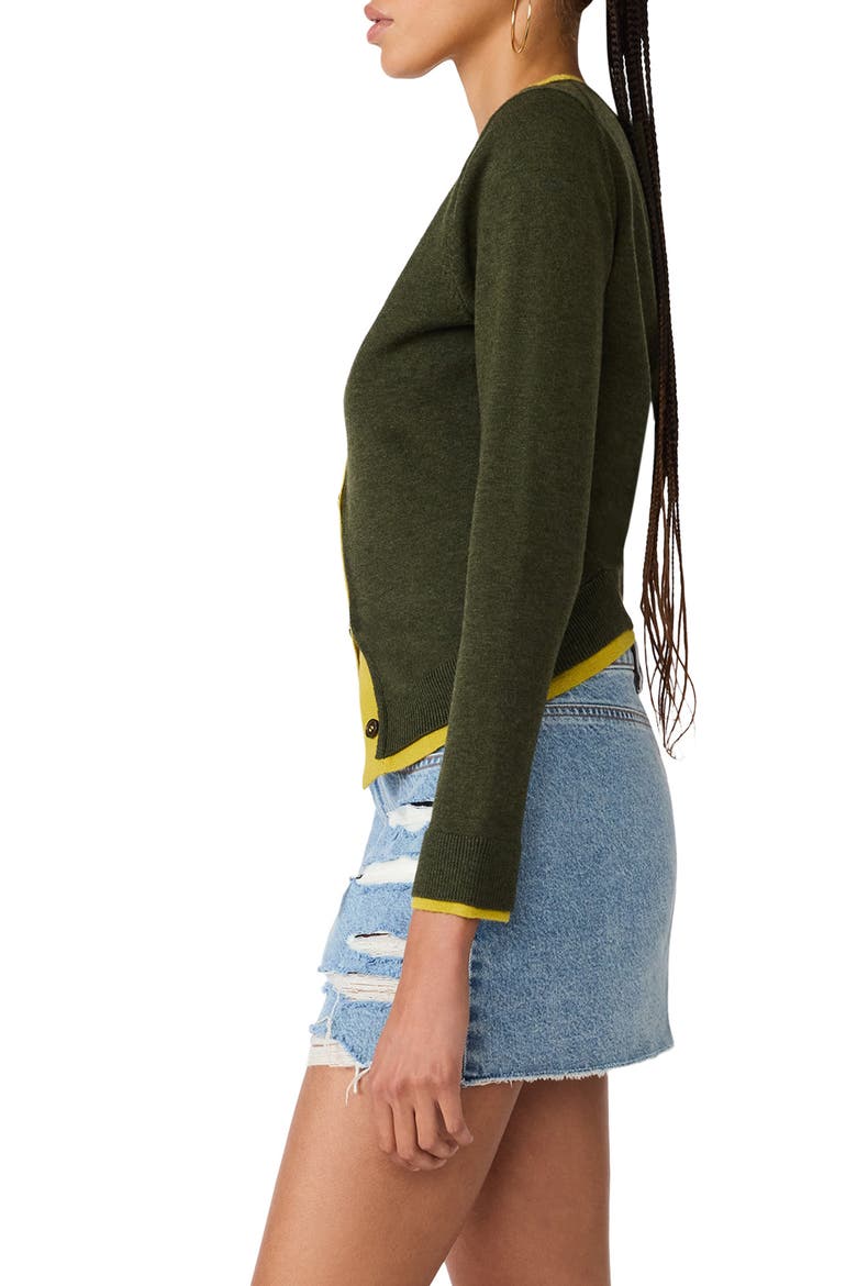 Arwen Cardigan, Alternate, color, DARK OLIVE
