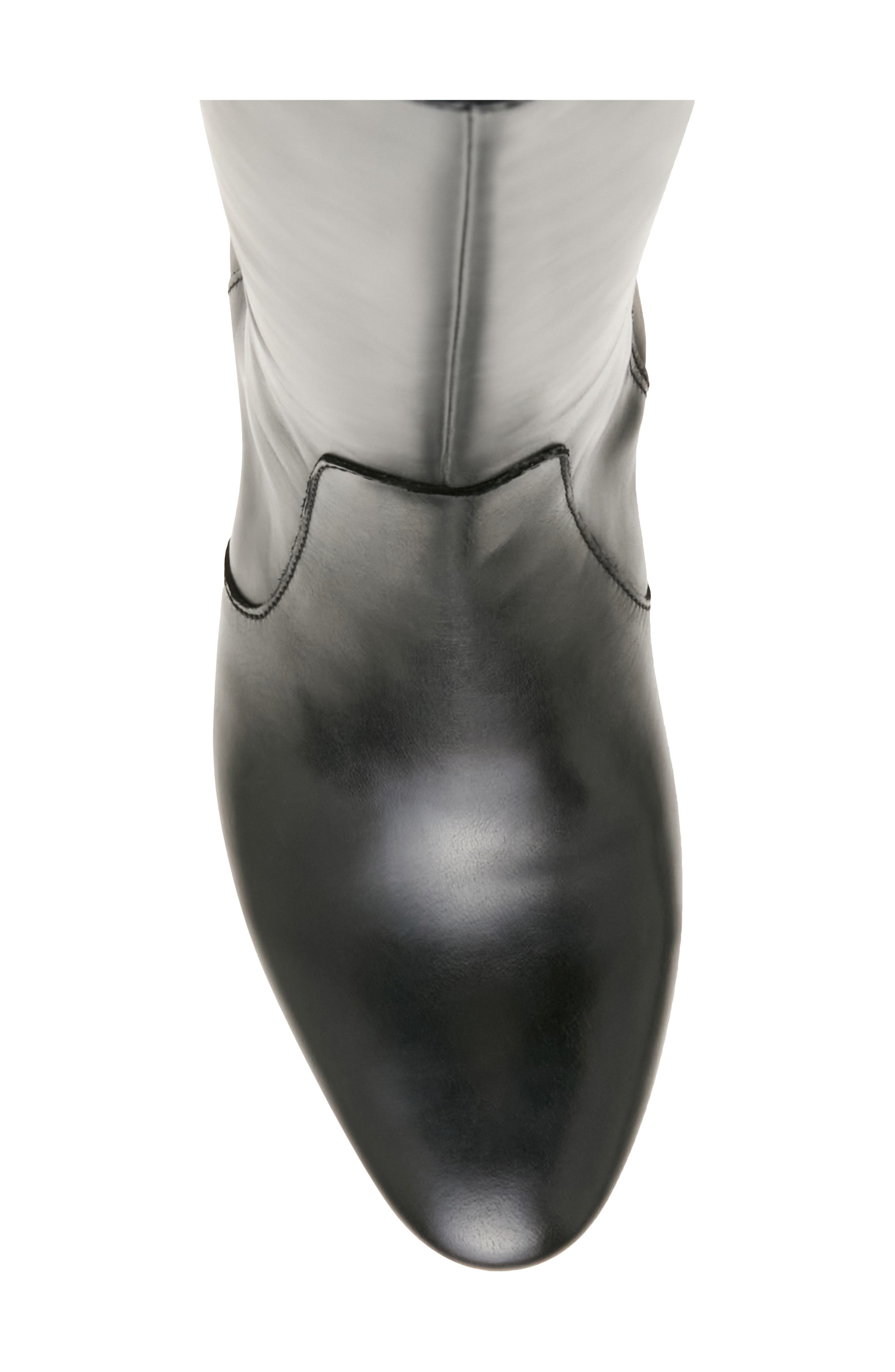 Mindy Knee High Leather Boot, Alternate, color, BLACK LEATHER