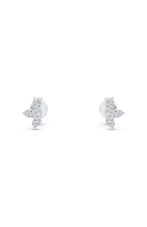 Petite Graduated Stud Lab Diamond in 14K Gold