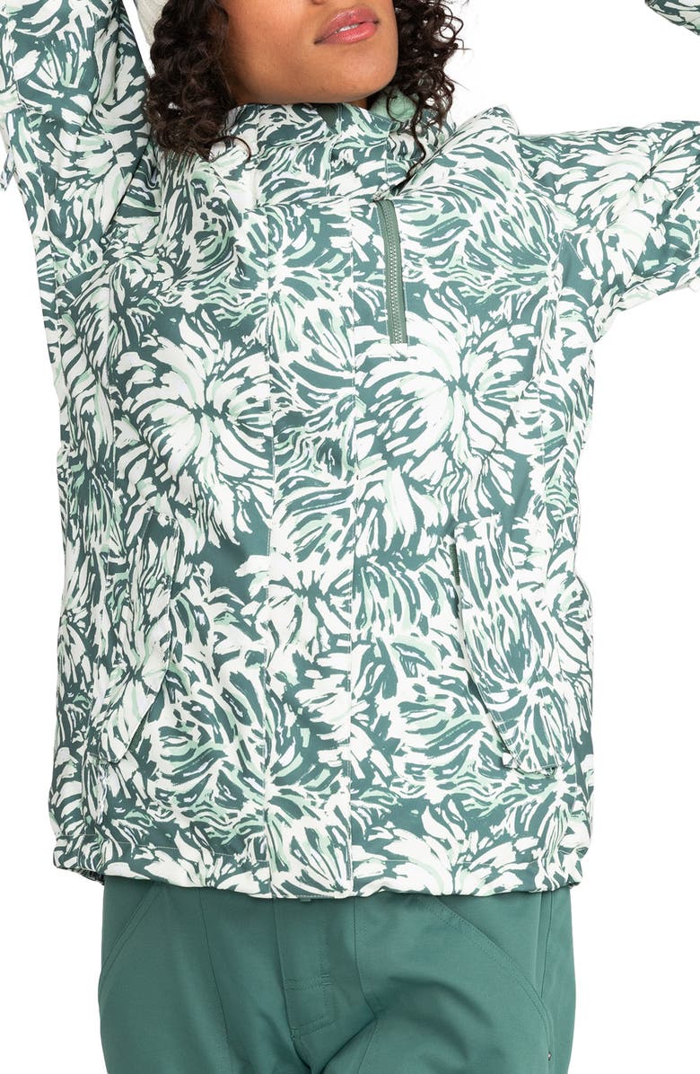 Roxy Jetty Waterproof Snow Jacket, Main, color,