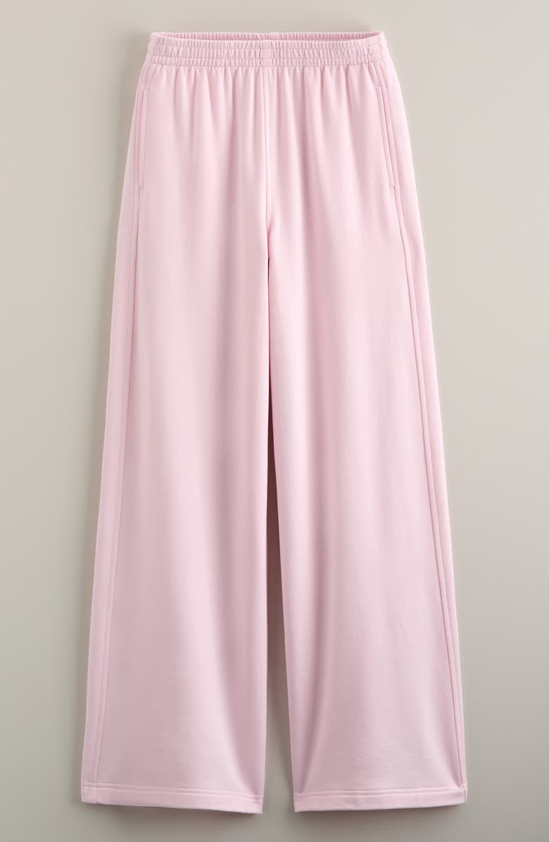 Zella Girl Kids' Low Key Wide Leg Sweatpants, Main, color, Pink Oasis