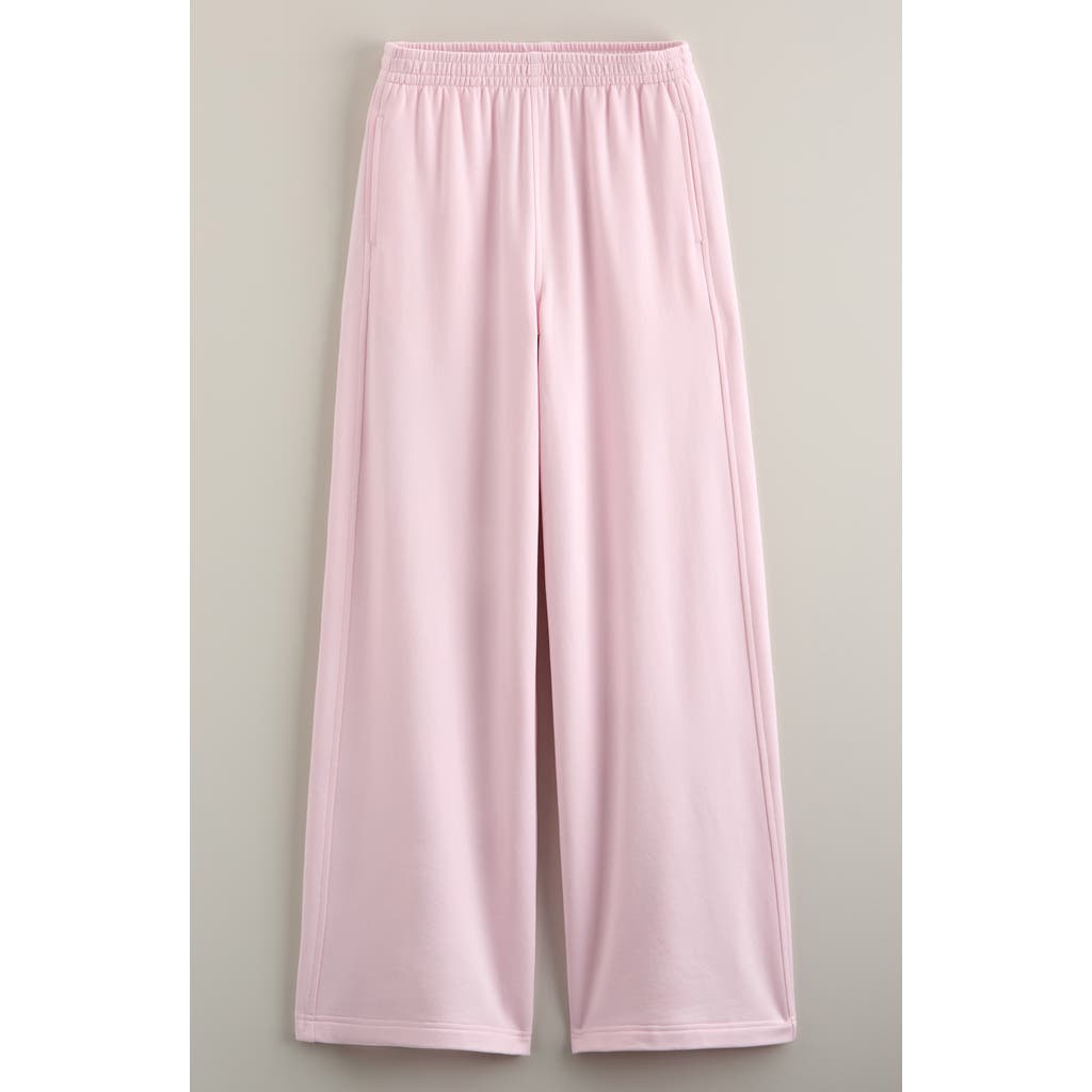 Zella Girl Kids' Low Key Wide Leg Sweatpants in Pink Oasis at Nordstrom, Size Medium