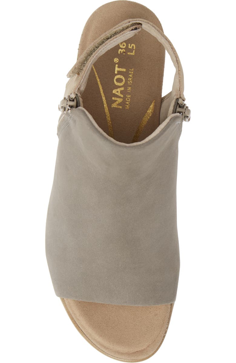 Naot Favorite Sandal, Alternate, color, Light Grey/ Beige Nubuck
