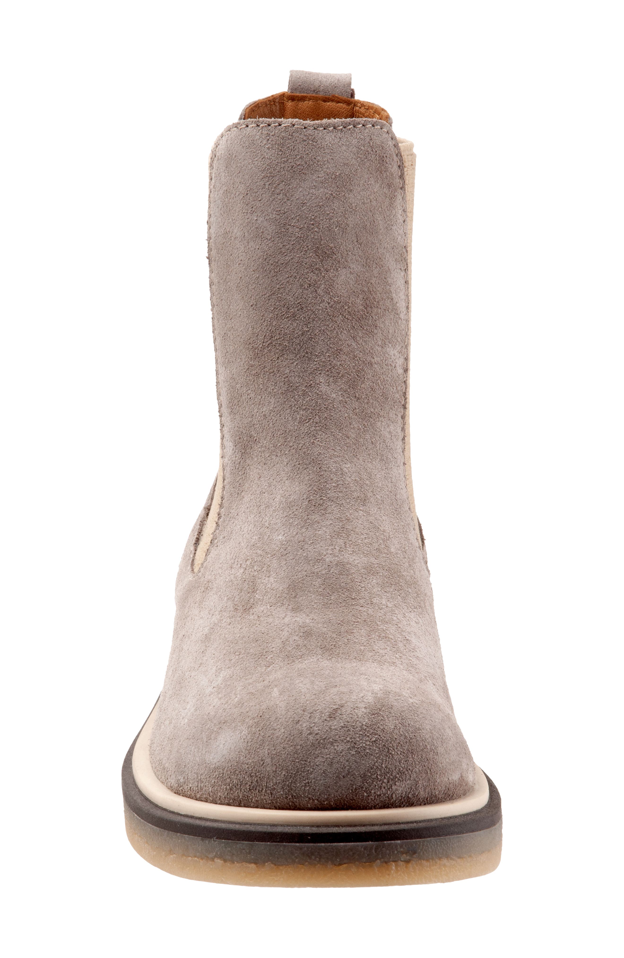 Wanda Platform Chelsea Boot, Alternate, color, TAUPE SUEDE