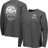 IMAGE ONE Men's Black Colorado Buffaloes Circle Campus Scene Long Sleeve T-Shirt