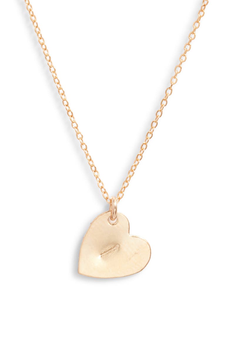 Sophia Initial Heart Pendant Necklace, Main, color, GOLD / I