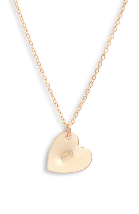 Sophia Initial Heart Pendant Necklace