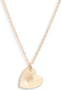 Set & Stones Sophia Initial Heart Pendant Necklace