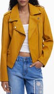 Desigual Faux Leather Moto Jacket