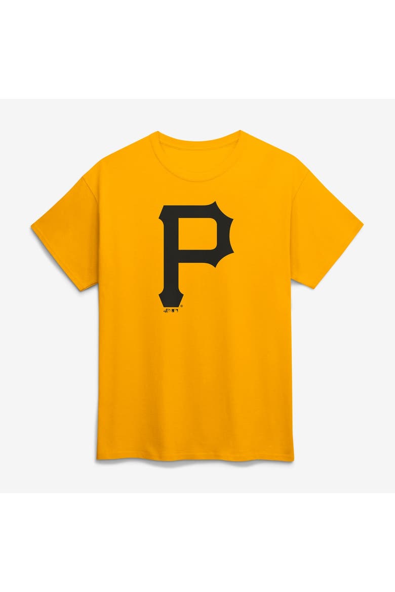Men's Logo Athletic Gold Pittsburgh Pirates Official Logo T-Shirt, Main, color, Gold