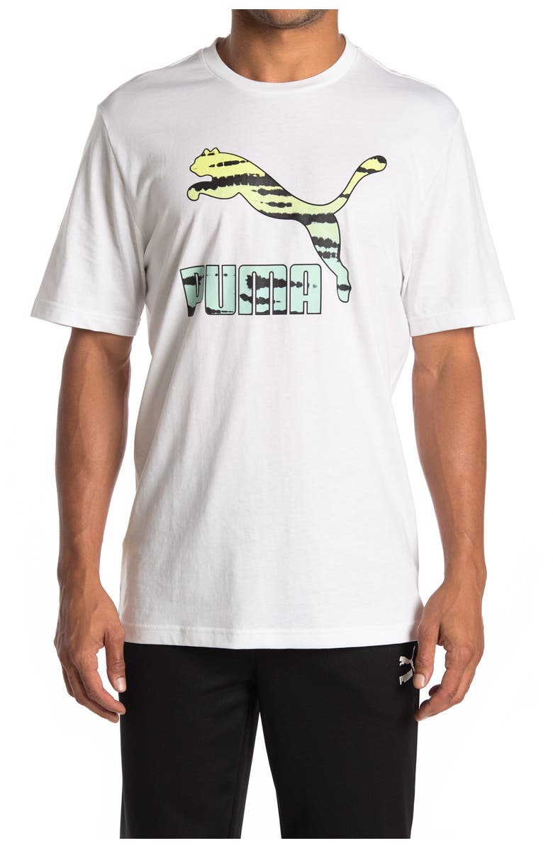 PUMA Tie Dye Graphic T-Shirt, Main, color, 