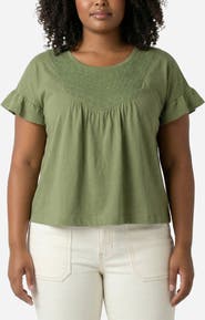 Liverpool Los Angeles Flutter Sleeve Top