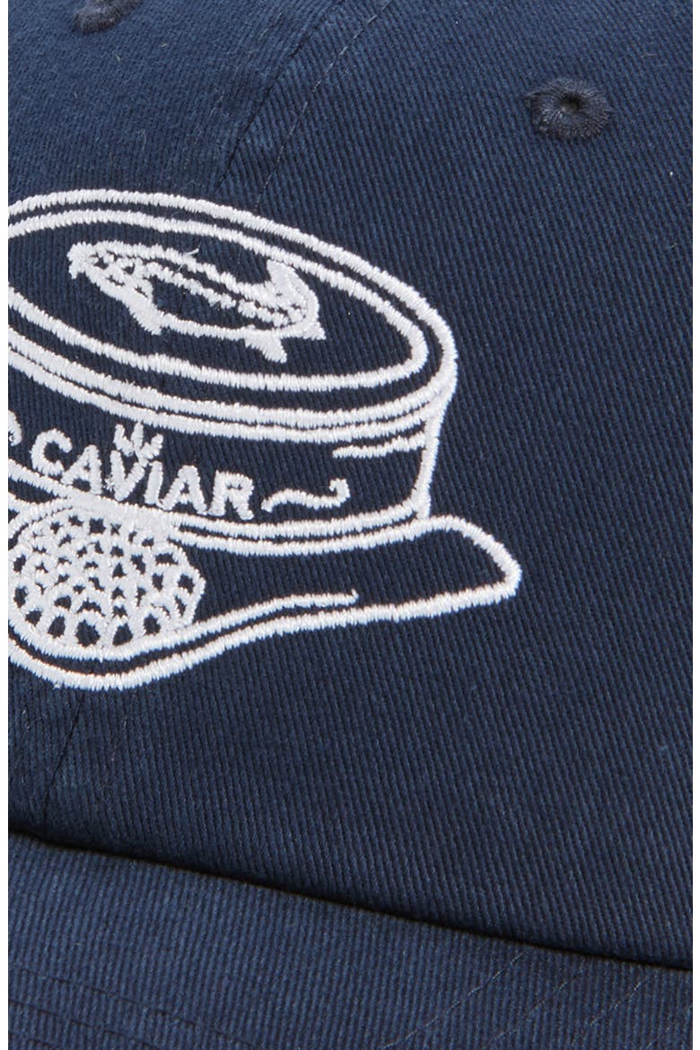 Caviar Embroidered Baseball Cap, Alternate, color, NAVY