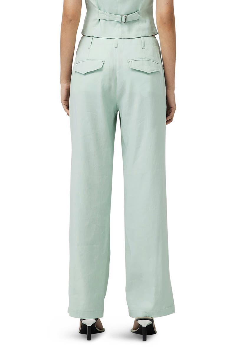rag & bone Dylan Crop Linen Blend Trousers, Alternate, color, 
