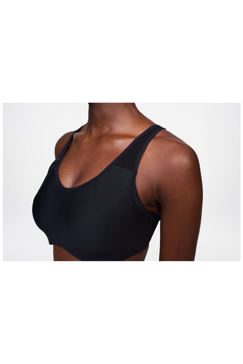 Everyday High Support Underwire Minimizer Sports Bra, Alternate, color, BLACK/ GREY-11