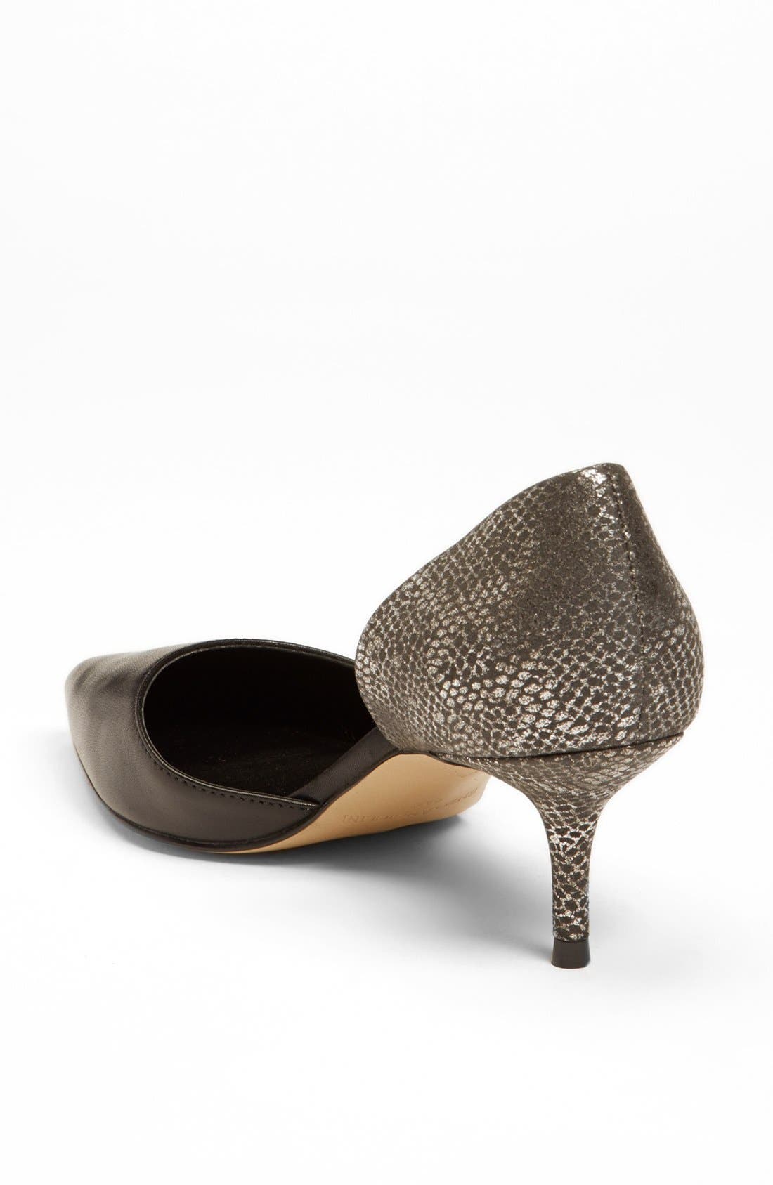 'Gabrino' Pump, Alternate, color, BLACK/ PEWTER