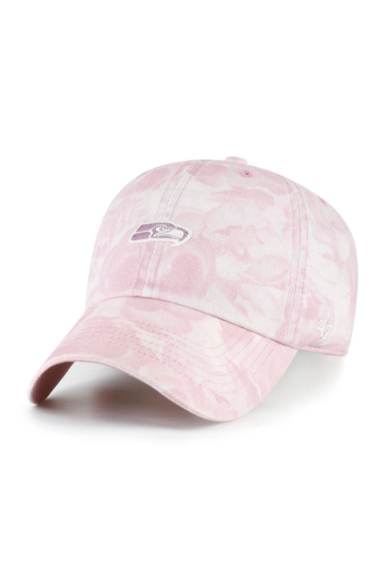 Women's '47 Pink Seattle Seahawks  Gardenia Clean Up Adjustable Hat, Main, color, Pink
