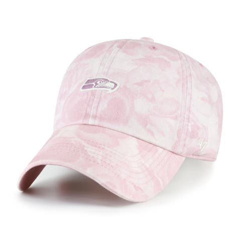 Women's '47 Pink Seattle Seahawks  Gardenia Clean Up Adjustable Hat