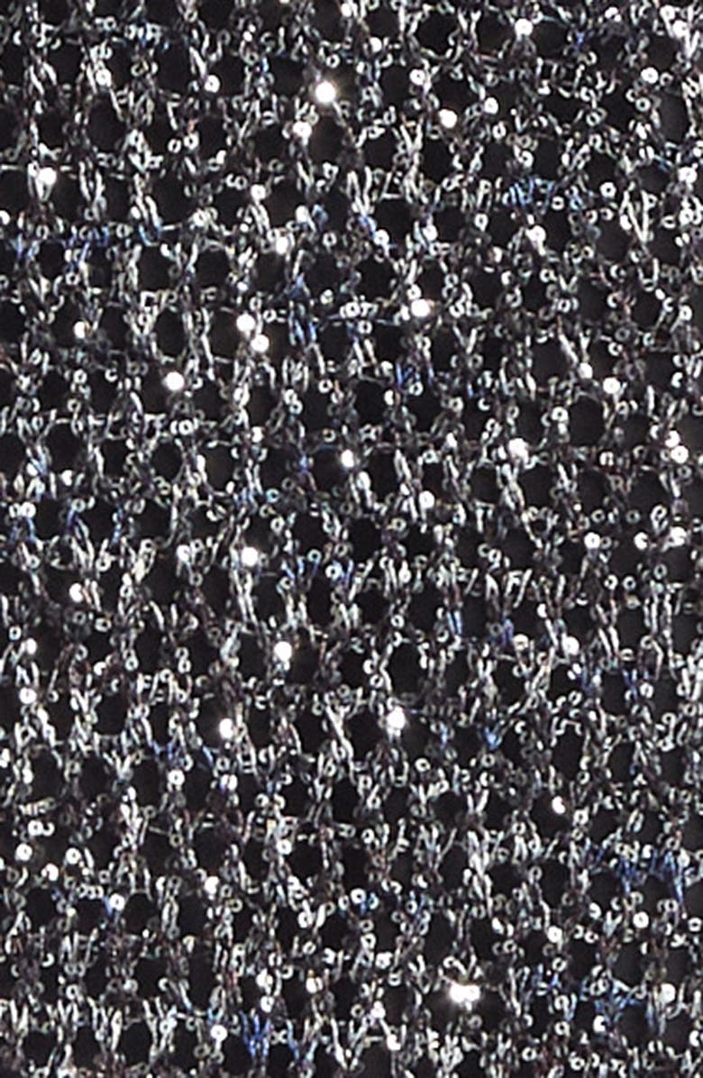 Missoni Metallic Sequin Gown, Alternate, color, Black Base With Blue