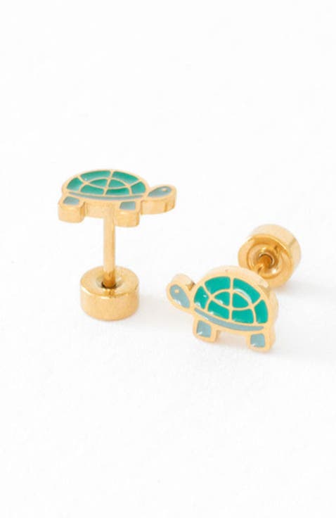 Turtle Stud Earring