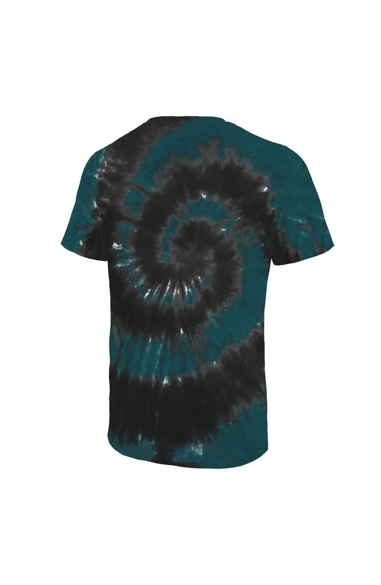 Majestic Threads Men's Majestic Threads Midnight Green/Black Philadelphia Eagles Two-Time Super Bowl Champions Hard Count Spiral Tie-Dye T-Shirt, Alternate, color, 