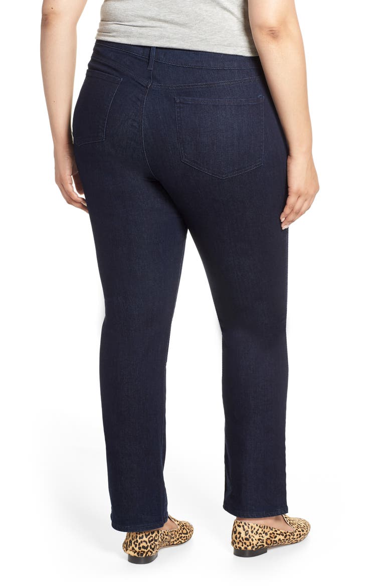 Marilyn High Rise Straight Leg Jeans, Alternate, color, RINSE TONAL STITCH