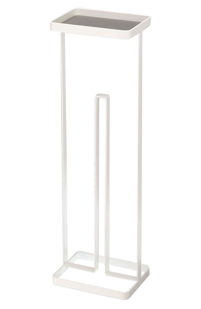 Yamazaki Toilet Paper Stand, Alternate, color, White