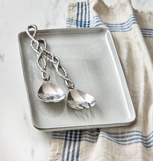 Tag Stinson Rectangular Serving Platter Light Gray Ceramic Safe In Gray