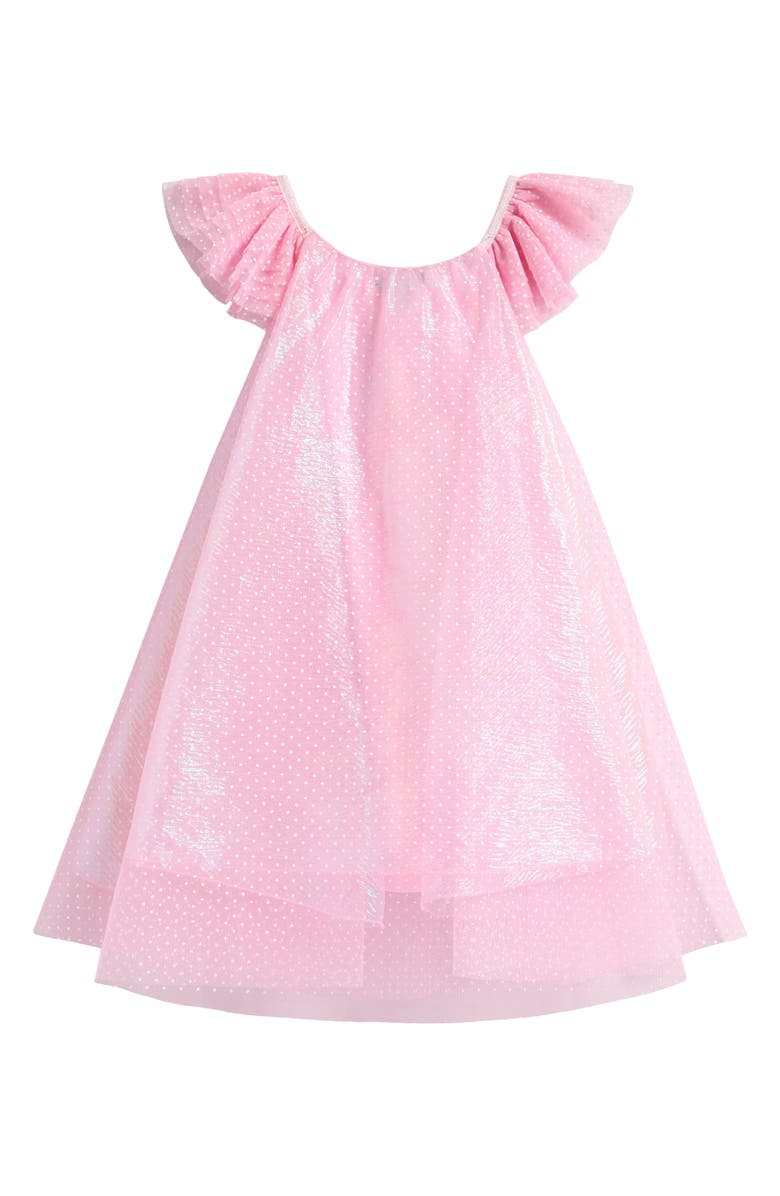 Ava & Yelly Kids' Irridescent Trapeze Party Dress, Alternate, color, Pink