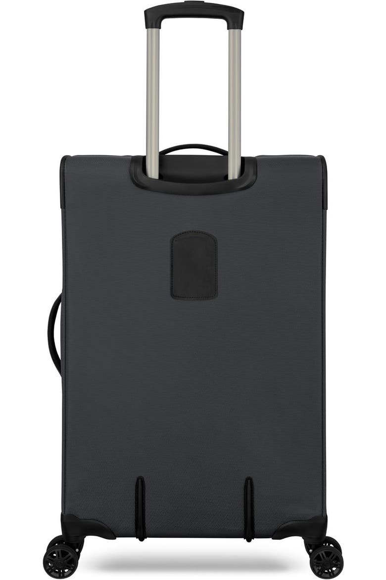 Stratford Softside 25" Medium Checked Spinner Luggage, Alternate, color, Graphite