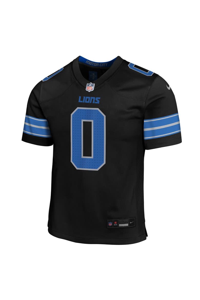 Youth Nike Jahmyr Gibbs Black Detroit Lions Alternate Game Jersey, Alternate, color, Black
