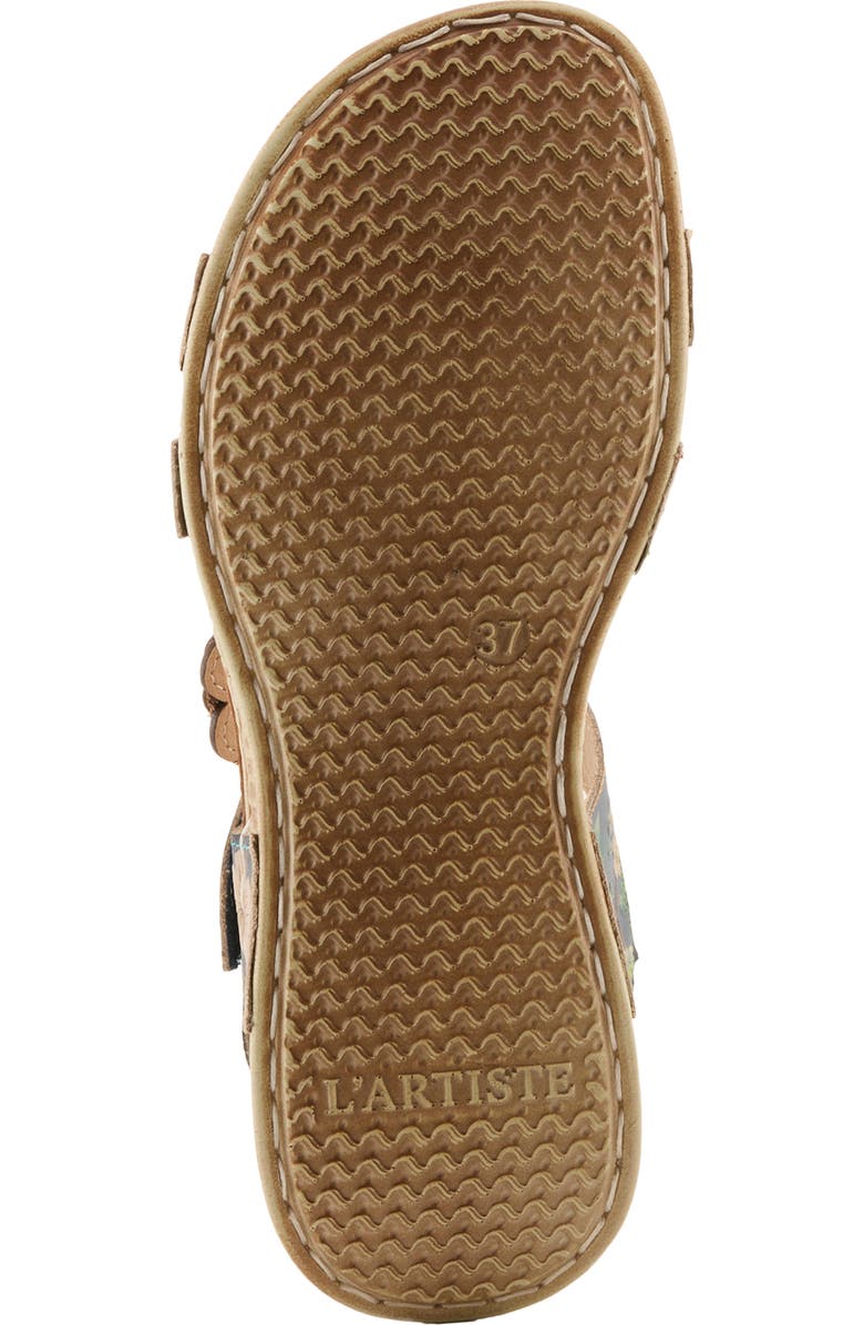 L'Artiste by Spring Step Off Center Sandal, Alternate, color, Navy Multi