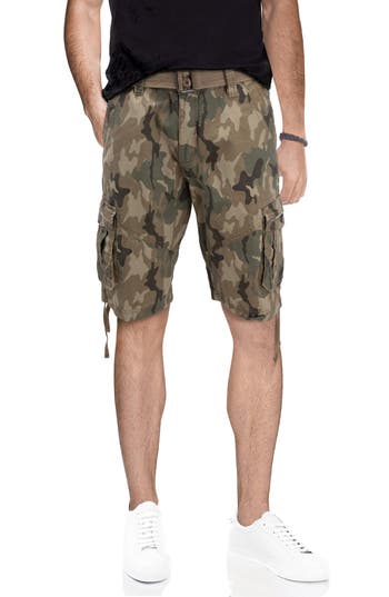 XRAY Belted Cargo Shorts in Desert Camo at Nordstrom Rack, Size 34