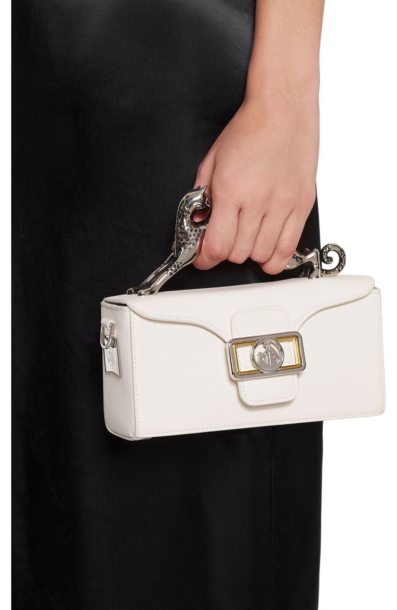 Lanvin Nano Pencil Cat Leather Bag, Alternate, color,