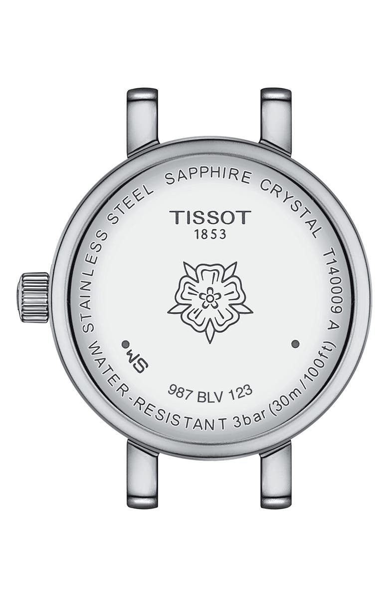 Tissot Lovely Round Leather Strap Watch, 19.5mm, Alternate, color, Red