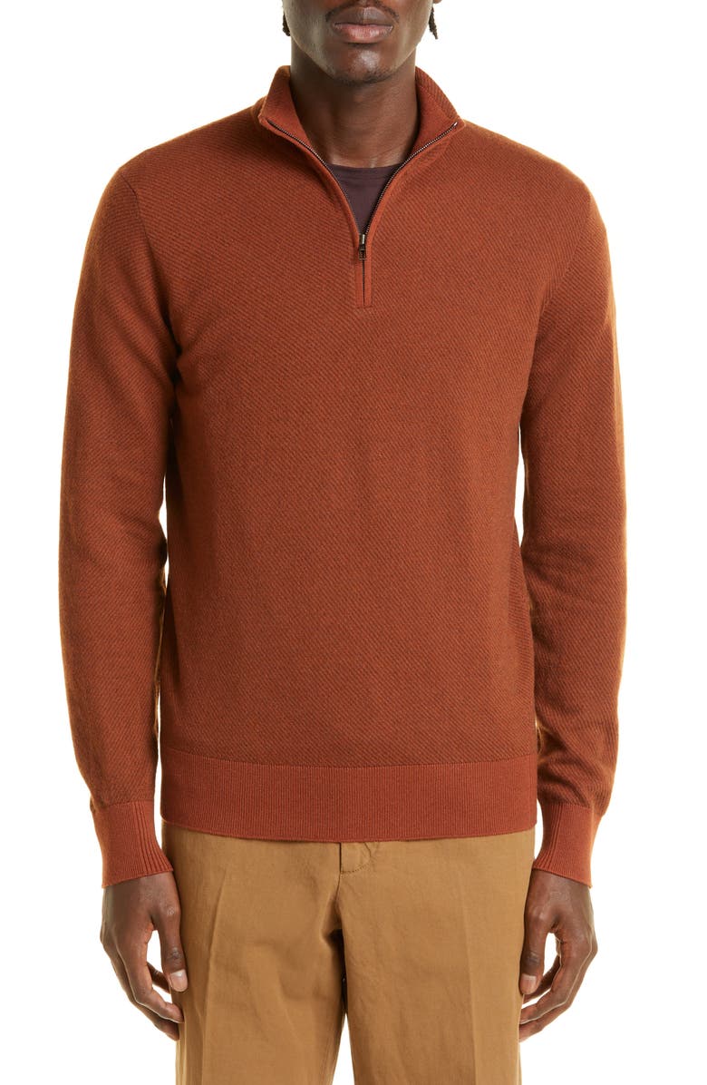 Loro Piana Mezzocollo Roadster Cashmere Pullover, Main, color, 
