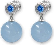 Classicharms Isla Aquamarine Bead Drop Earrings