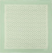 COACH Textured Signature Logo Square Silk Scarf