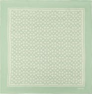 COACH Textured Signature Logo Square Silk Scarf